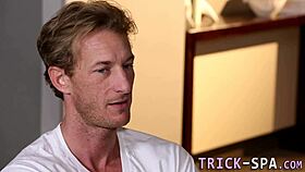 blonde masseuse sucks dick during massage