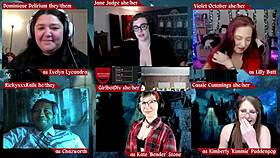 In Monsters University Roleplay, The Monster Claims Her Flesh On The Desk With Cum