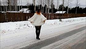 Big tits in pantyhose no panties.