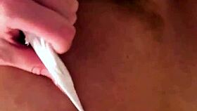 my horny step sister fucks herself with dildo in the shower dp