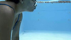 Irina cage enjoys pool time with friends.