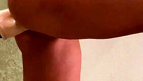 my horny step sister fucks herself with dildo in the shower dp