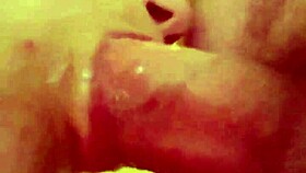 wife sucking the dick in a simple oral scene