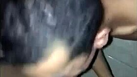 Sex in the barbershop with oral and bareback