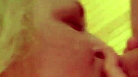 wife sucking the dick in a simple oral scene