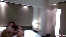 young german wife gets christmas foursome gift