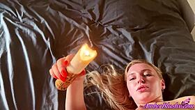 Dialogic-Provocative So, wanna see this horny teen play with candles and wax?