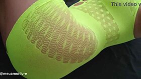 Blonde Brazilian wife takes it hard doggy style from old man