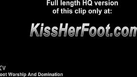 lesbians indulge in foot fetish play, teasing each other