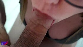 step sister eagerly sucks cock in a steamy pov encounter