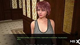 Anime teen jerks massive cock in hentai