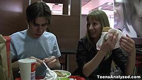 Sonja Gets First Anal From Teens In Porn