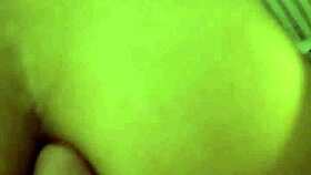 Amateur couple enjoys intimate moments on a quiet evening