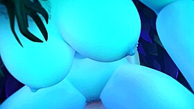 Night Elf from Wow Rides Cowgirl in Romantic Sex Scene with Orgasm