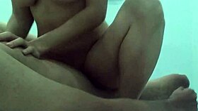 Asian Girl Rides Dripping Cock!