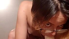 i'm gagging on this extreme dildo, petite blonde aisha guti