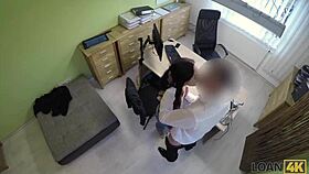 Loan4k Brunette Babe Trades Anal Sex for Tattoo Studio Opening