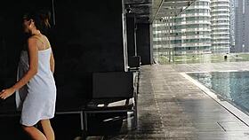 Hot Pee on Legs in Clubhouse Shower – Dare to Watch?