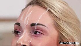 Spicy Honey Receives Jizz Load On Face While Sucking Semen