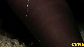 British CFNM babes stroke lucky dude in threesome voyeur scene