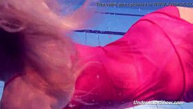 Watch Proklova Remove Her Bikini And Dive Underwater