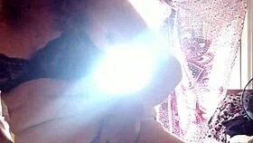 She Applies Lotion to Her Sexy Mature Skin