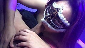 Watch how I clean the cum off the dick and swallow it all eagerly