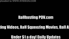 i love busting your tiny balls in this femdom pov session. domination brings so much pleasure.