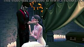 Masquerade Night - 3D Hentai Gangbang with Pussy Licking and Banging!