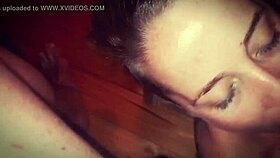 Wow, this dicksuckologist got blasted with a huge cum load! 💦