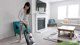 Karmen Santana Blowjob Her Horny Masturbator Stepbro On The Bed