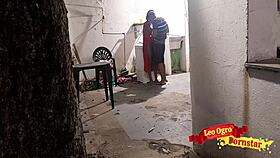 Sister-In-Law in Robe Tempts Me in the Backyard