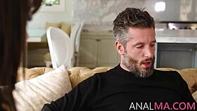 my milf stepsister lets me fuck her asshole with anal blowjob