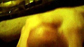 Boyfriend strokes his cock slowly while friend watches intently 😏