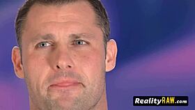 hot swinger brunette enjoys pussy licking by strangers in wild group game