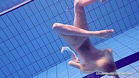 Watch Proklova Remove Her Bikini And Dive Underwater