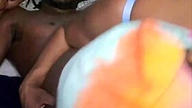 down south, ebony beauty gets into intense ass licking and deep throat action.