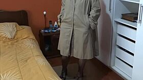 I arrive home from work and show my husband my outfit