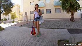 bus picked up spanish freak maria bb14690 for wild cock ride