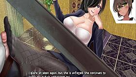 Horror Mansion Ep1 - Intense Footjob Under Desk!