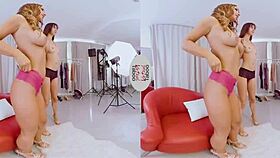 Two brunette sluts explore taboo POV