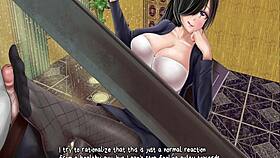 Horror Mansion Ep1 - Intense Footjob Under Desk!