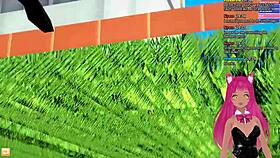 vtuber plays koikatsu party with oral spanking creampie in public outdoor anime hentai