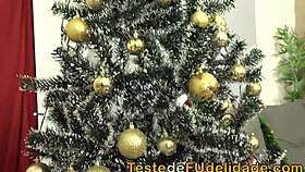 stepfather fucks paola's ass on christmas!