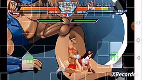 Athena Asamiya gets bent over in doggystyle and missionary, creampied by Joe Higashi in KOF XI hentai.