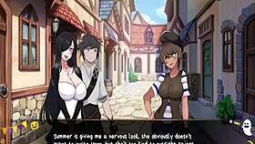 Horror Mansion Ep1 - Intense Footjob Under Desk!