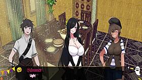 Horror Mansion Ep1 - Intense Footjob Under Desk!