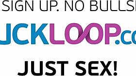 Big Black Cock Stretches Shaved Pussy