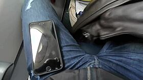 Unreal! Public Airplane Blowjob Caught on Cam with Brunette Amateur Sucking Hard!