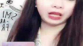 jin xinh in bunny costume live show revealing full face while chatting